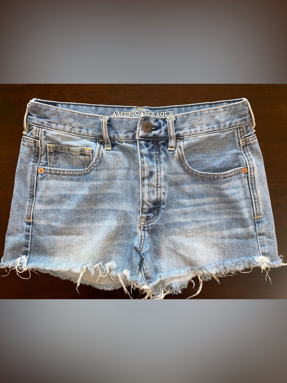 American Eagle Button-fly Denim Cutoff Shorts 8